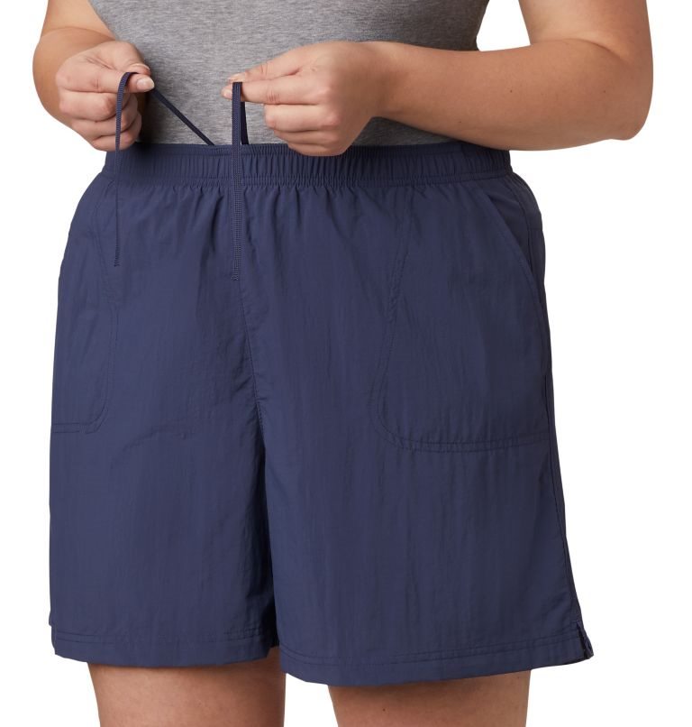 Women's Columbia Sandy River Shorts Navy | Plus Size CA-CC06L